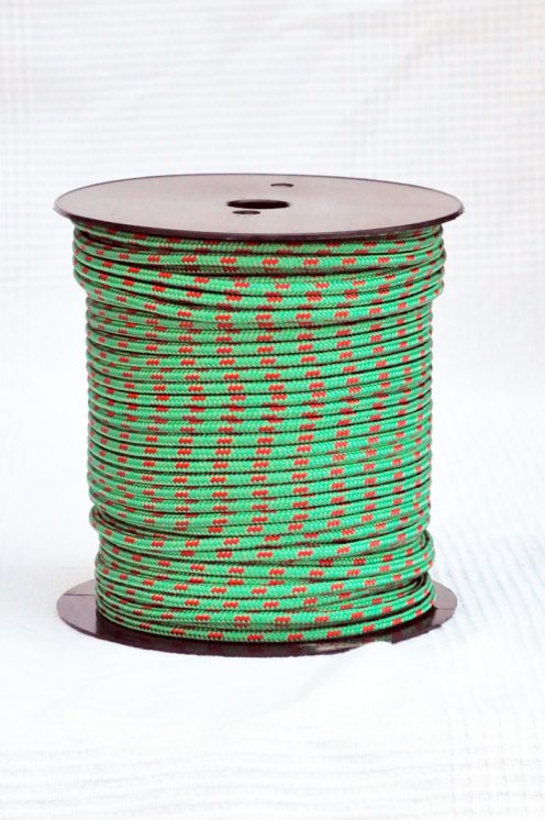 Driza djembé Ø5 mm (verde / roja, 100 m) - Cuerda para djembe tambor
