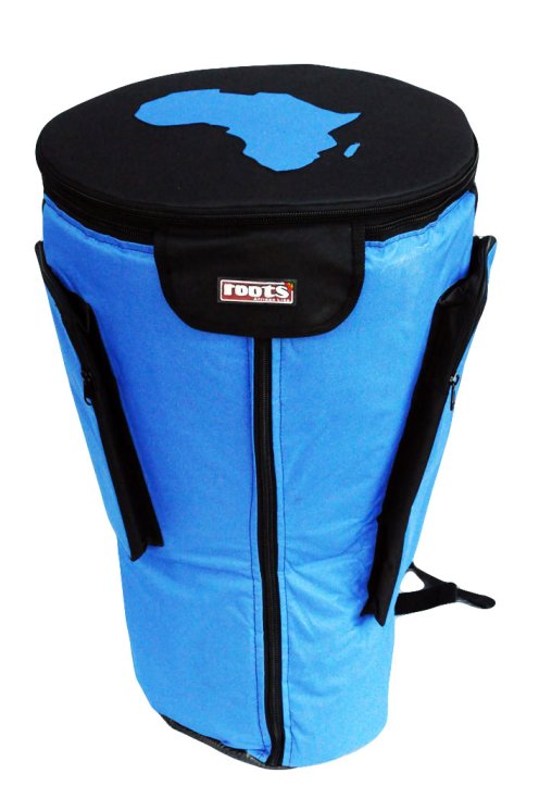 Funda para djembe Roots Percussions calidad premium azul