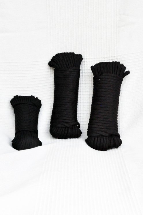 Cuerda trenzada Ø5 mm negro para tambor djembé