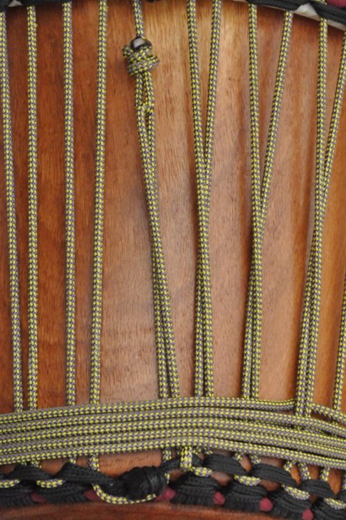 Driza djembé Ø5 mm (damero, violeta / amarilla girasol, 100 m) - Cuerda para djembe tambor