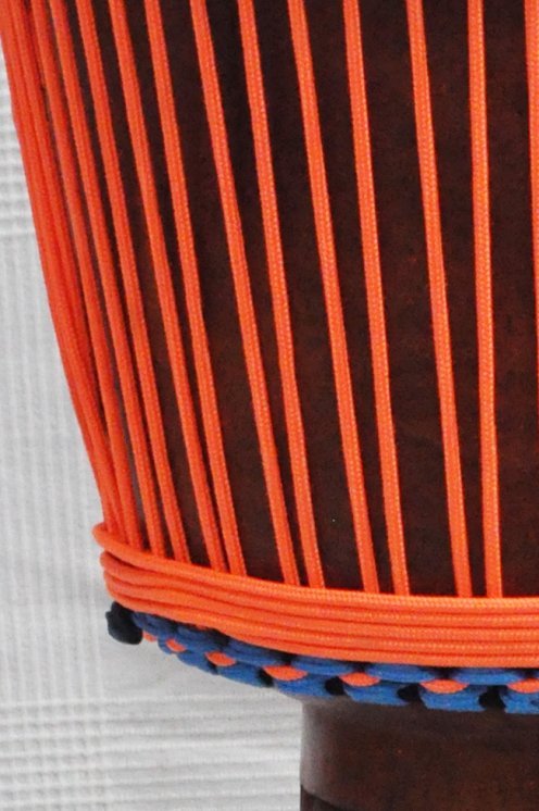 Cuerda tambor yembé reforzada PES 5 mm Naranja fluo 100 m