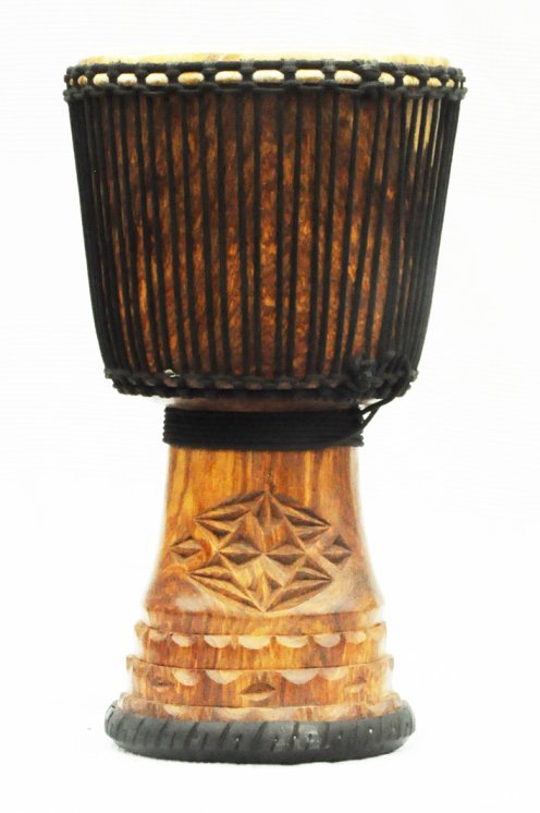 Djembé de Guinea con piel de vaca - Tambor djembe alta gama piel de becerro, piel de buey, piel de toro