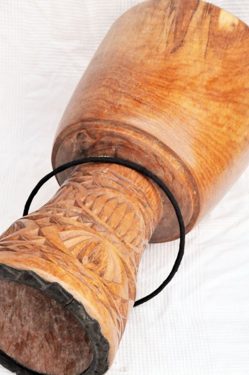 Cuerpo de djembé de Guinea calidad premium