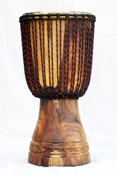 Djembe profesional con piel de vaca - Tambor djembe de Malí Top grande en rosewood grande