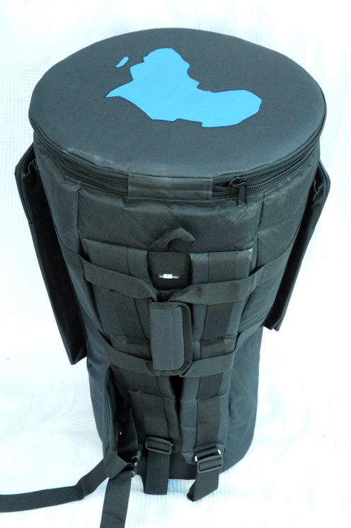 Funda para djembe Roots Percussions calidad premium azul