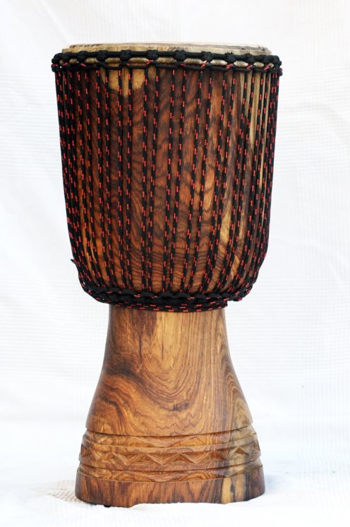 Djembe profesional con piel de vaca - Tambor djembe de Malí Top grande en rosewood grande