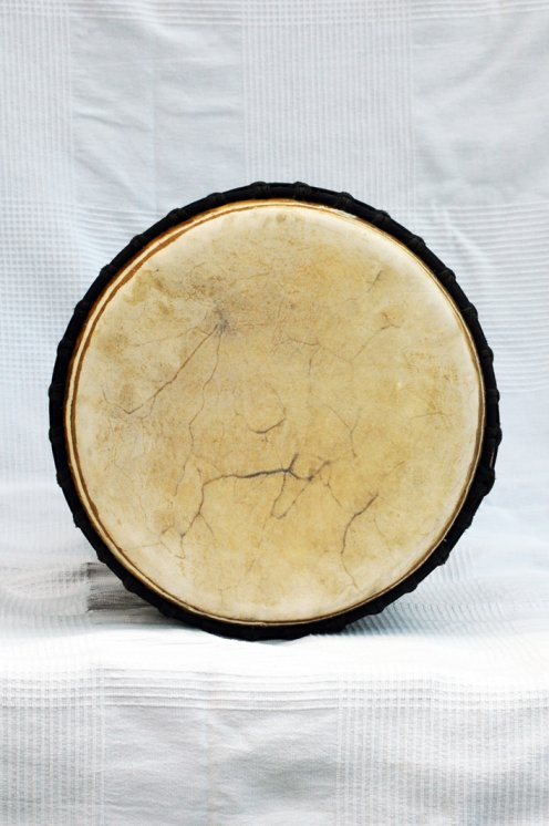 Djembé de Guinea con piel de vaca - Tambor djembe alta gama piel de becerro, piel de buey, piel de toro