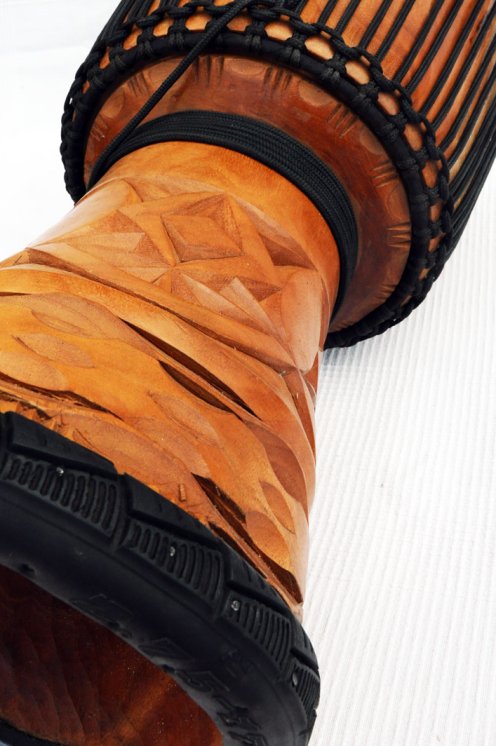 Djembé de Guinea con piel de vaca - Tambor djembe alta gama piel de becerro, piel de buey, piel de toro