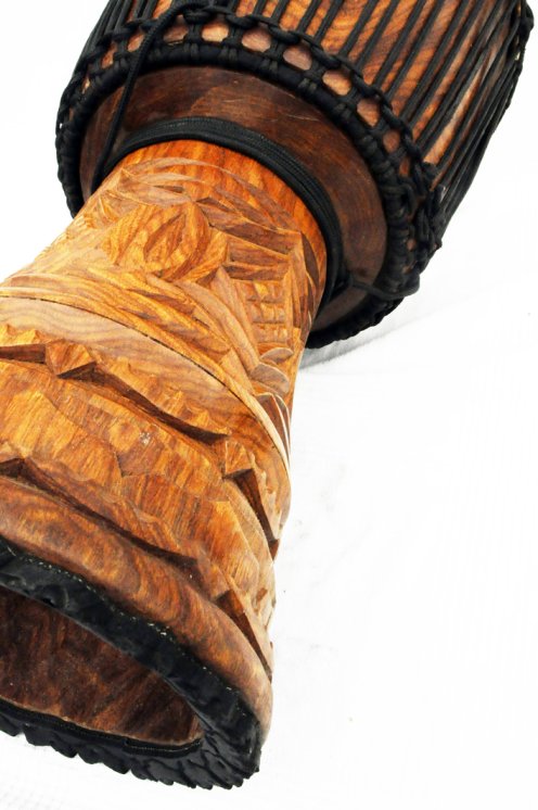 Djembé de Guinea con piel de vaca - Tambor djembe alta gama piel de becerro, piel de buey, piel de toro