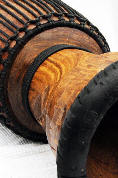 Djembé de Guinea con piel de vaca - Tambor djembe alta gama piel de becerro, piel de buey, piel de toro