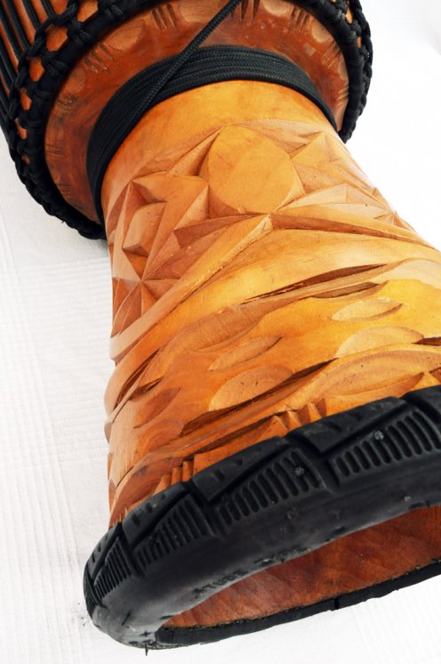 Djembé de Guinea con piel de vaca - Tambor djembe alta gama piel de becerro, piel de buey, piel de toro