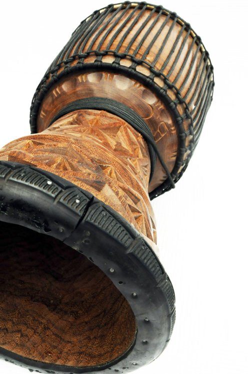 Djembé de Guinea con piel de vaca - Tambor djembe alta gama piel de becerro, piel de buey, piel de toro
