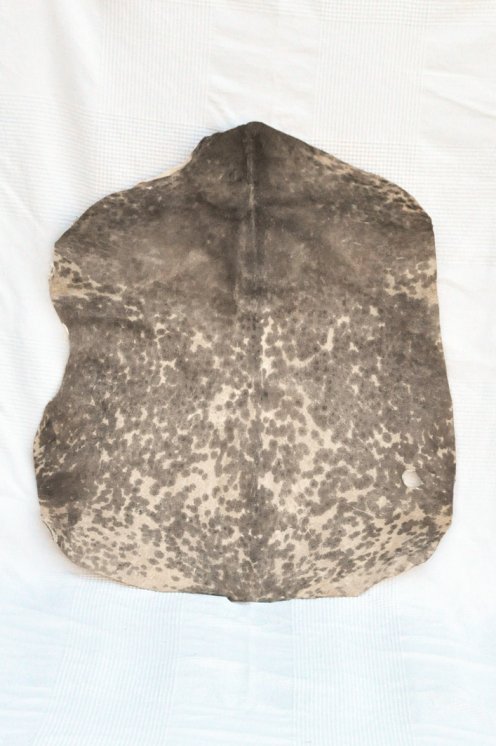 Piel de cabra del Sahel blanca manchada muy gruesa - Parche para tambor djembé