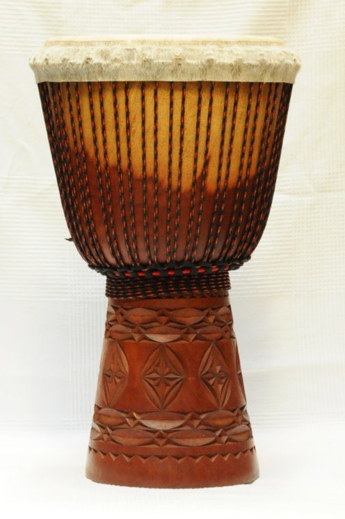 Gran djembé Guinea Top mahogany: comprar djembe guineano (acajou, djala)