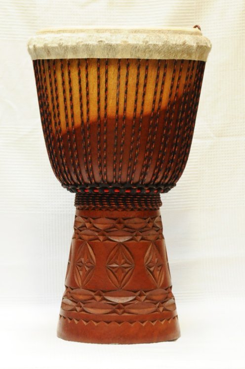 Gran djembé Guinea Top mahogany: comprar djembe guineano (acajou, djala)