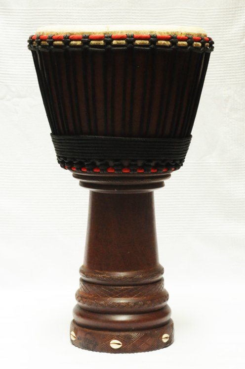 Venta de djembe profesional - Tambor djembe de Mali grande en madera de caoba