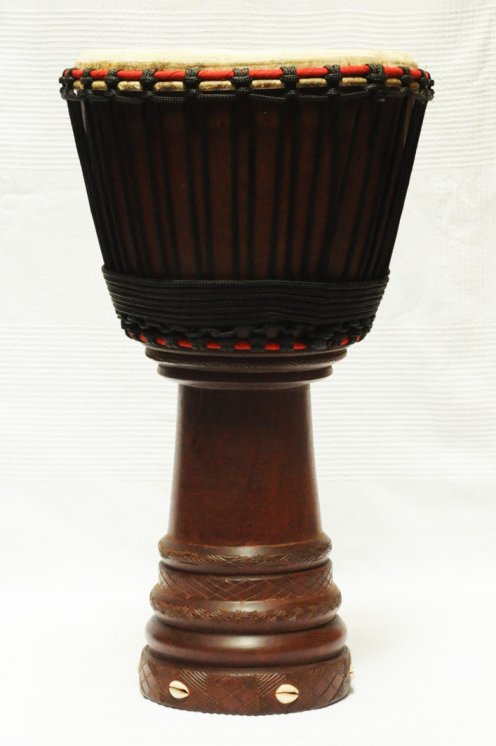 Venta de djembe profesional - Tambor djembe de Mali grande en madera de caoba