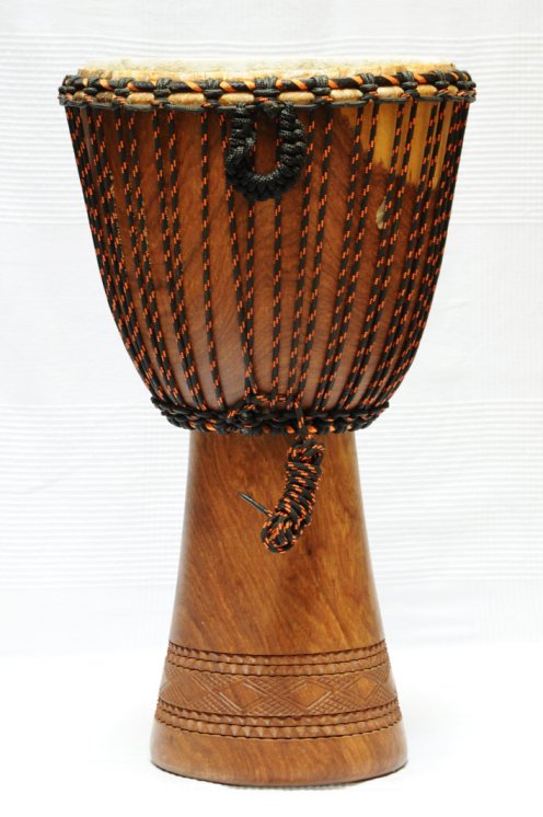 Venta de djembe profesional con piel de vaca - Djembe de Mali de dimba grande