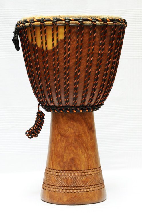 Venta de djembe profesional con piel de vaca - Djembe de Mali de dimba grande