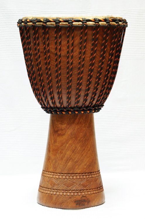 Venta de djembe profesional con piel de vaca - Djembe de Mali de dimba grande