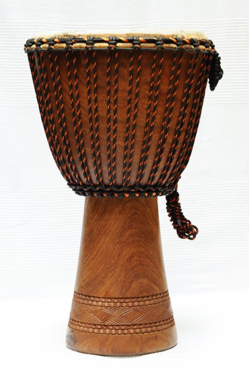 Venta de djembe profesional con piel de vaca - Djembe de Mali de dimba grande