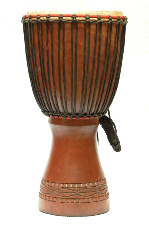 Venta de djembe - Tambor djembe de Mali grande de caoba