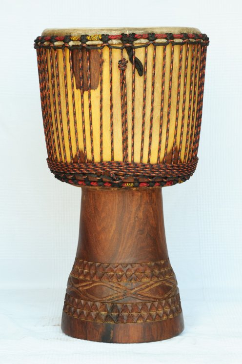 Vente de djembe profesional - Tambor djembe de Mali grande de rosewood