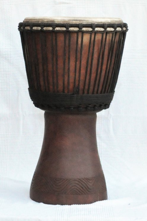 Venta de djembe - Tambor djembe de Mali grande de caoba