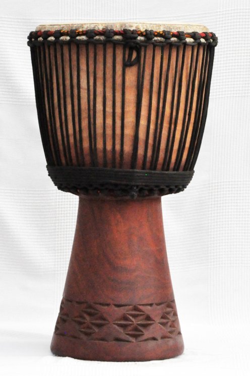 Venta de djembe - Tambor djembe de Mali grande de caoba