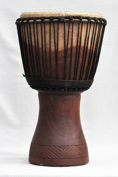 Venta de djembe - Tambor djembe de Mali grande de caoba