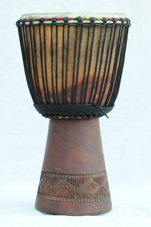 Venta de djembe - Tambor djembe de Mali grande de caoba