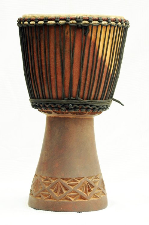 Venta de djembe - Tambor djembe de Mali grande de caoba