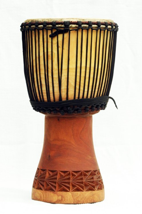 Venta de djembe - Tambor djembe de Mali grande de caoba