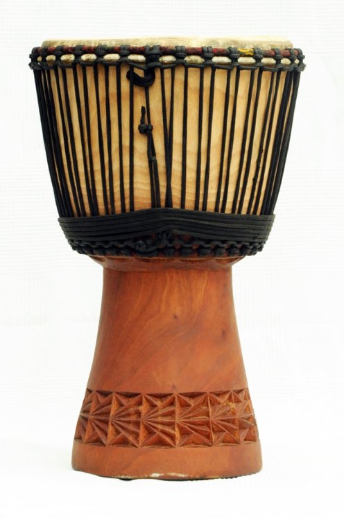 Venta de djembe - Tambor djembe de Mali grande de caoba