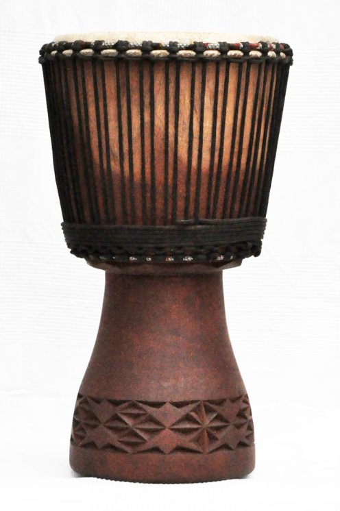 Venta de djembe - Tambor djembe de Mali grande de caoba