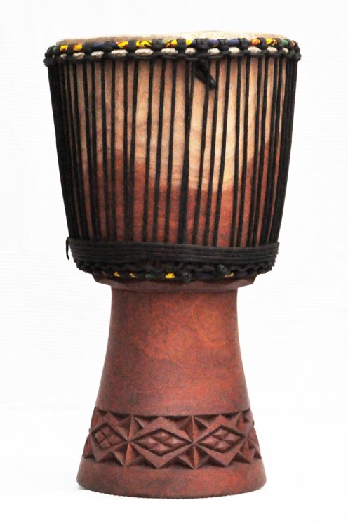 Venta de djembe - Tambor djembe de Mali grande de caoba