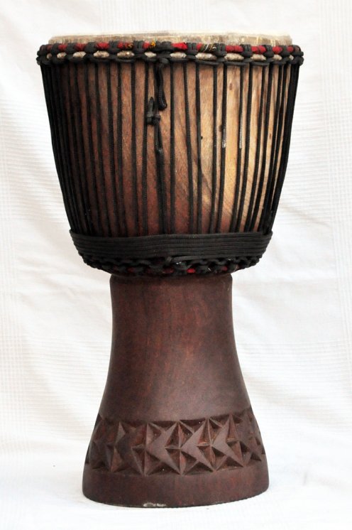 Venta de djembe - Tambor djembe de Mali grande de caoba