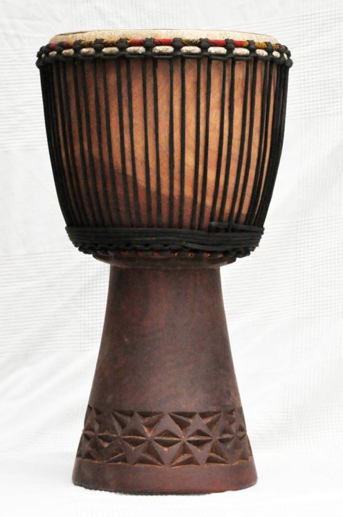 Venta de djembe - Tambor djembe de Mali grande de caoba