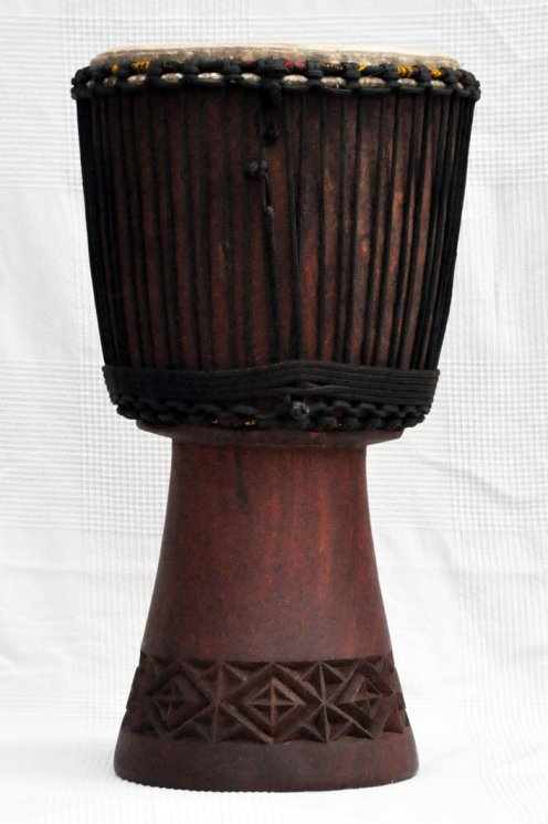Venta de djembe - Tambor djembe de Mali grande de caoba
