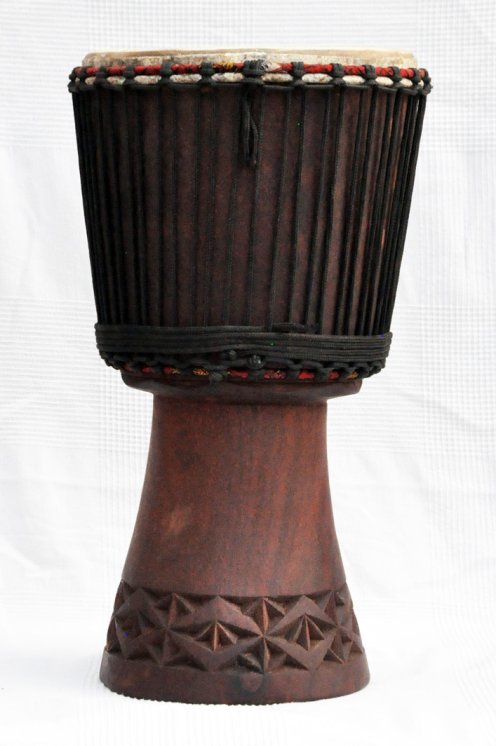 Venta de djembe - Tambor djembe de Mali grande de caoba