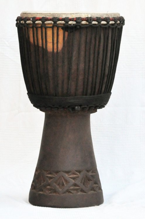 Venta de djembe - Tambor djembe de Mali grande de caoba