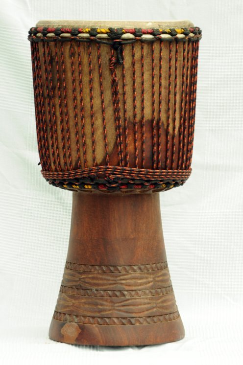 Venta de djembe profesional - Tambor djembe de Mali grande en madera de caoba