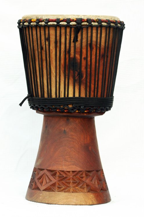 Venta de djembe - Tambor djembe de Mali grande de caoba