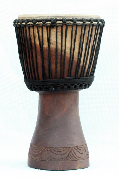 Venta de djembe - Tambor djembe de Mali grande de caoba