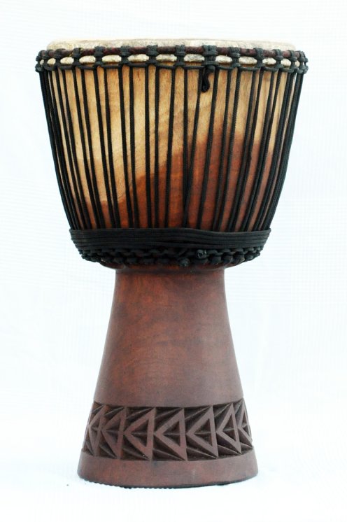 Venta de djembe - Tambor djembe de Mali grande de caoba