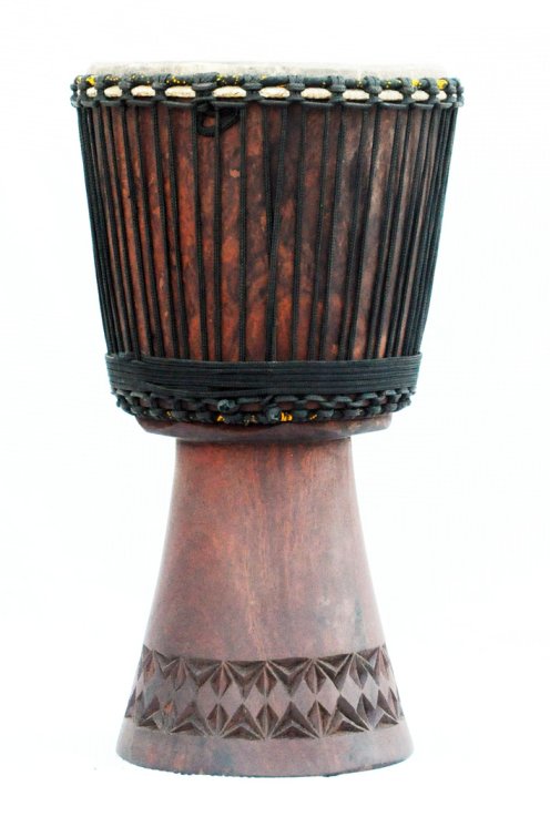 Venta de djembe - Tambor djembe de Mali grande de caoba