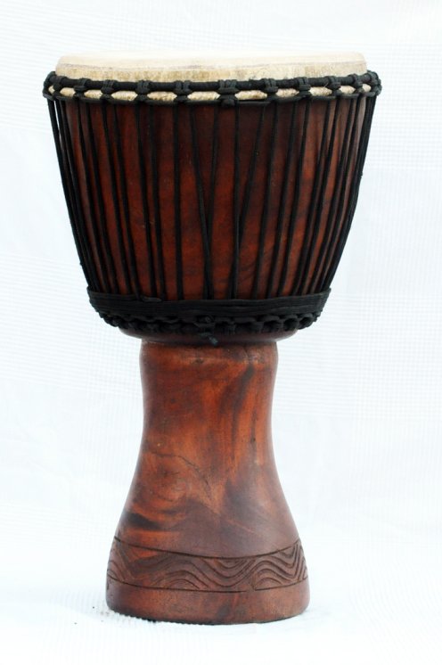 Venta de djembe - Tambor djembe de Mali grande de caoba