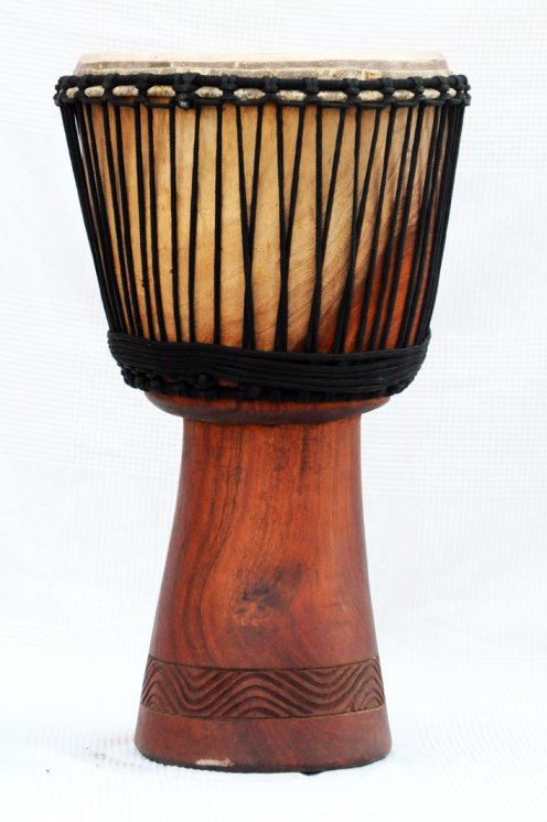 Venta de djembe - Tambor djembe de Mali grande de caoba