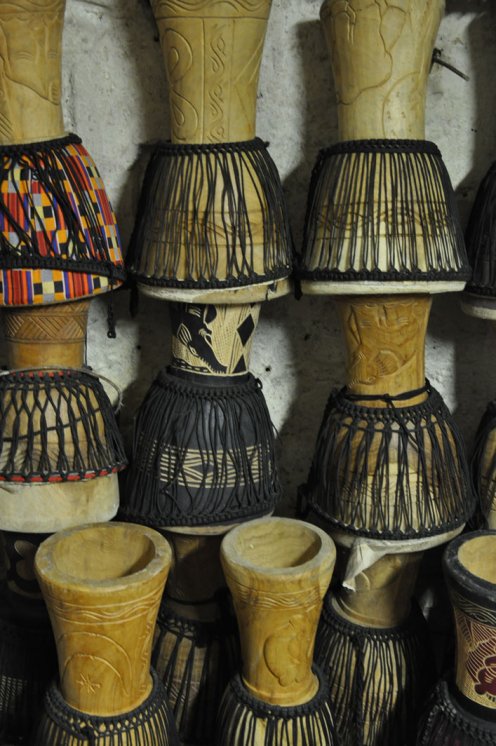 Venta djembe barato al por mayor - Cuerpo de djembe solo de Ghana solo