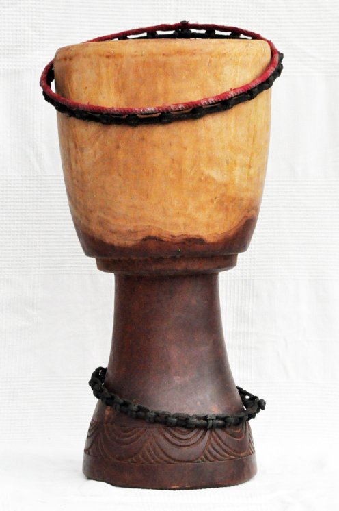 Cuerpo de djembe de Malí - Djembe grande de caoba